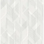 A-Street Prints Bryant Silver Crosshatch Wallpaper - SKU 4155-27338