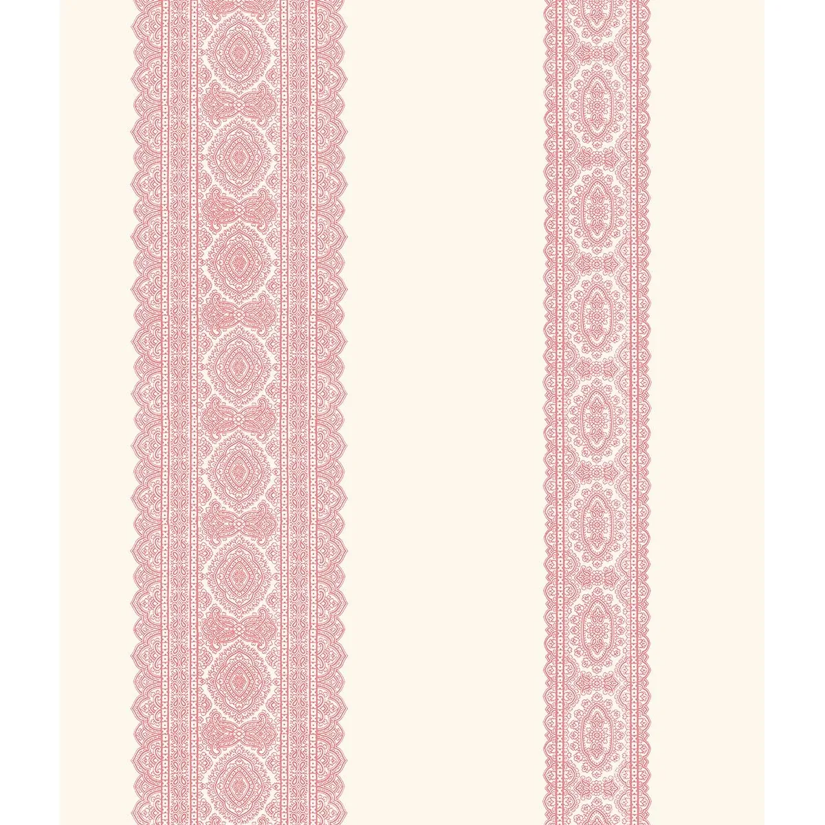 1014-001831 | Brynn Pink Paisley Stripe Wallpaper