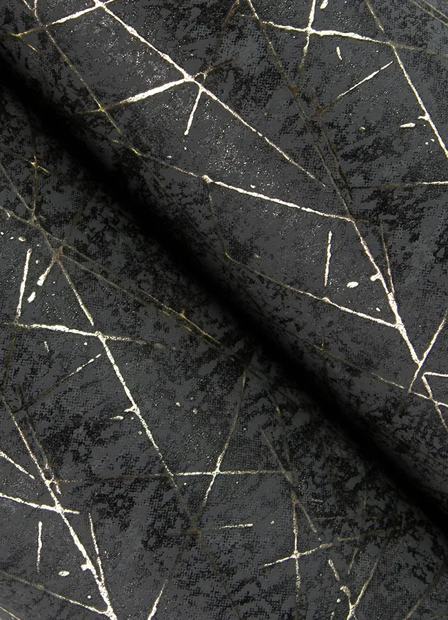 A-Street Prints Bulan Black Abstract Lines Wallpaper - SKU 4105-86635