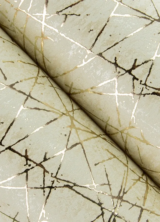 A-Street Prints Bulan Gold Abstract Lines Wallpaper - SKU 4105-86632