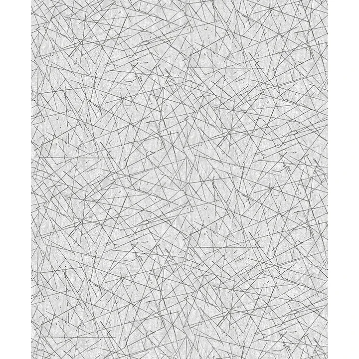 4105-86633 | Bulan Silver Abstract Lines Wallpaper