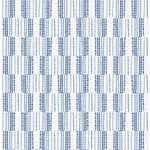 A-Street Prints Burgen Blue Geometric Linen Wallpaper - SKU 2903-25806