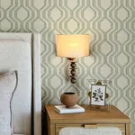 A-Street Prints Burton Green Modern Ogee Wallpaper - SKU 4141-27105