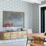 A-Street Prints Burton Light Blue Modern Ogee Wallpaper - SKU 4141-27102