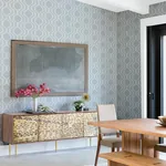 A-Street Prints Burton Pewter Modern Ogee Wallpaper - SKU 4141-27101