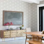 A-Street Prints Burton Silver Modern Ogee Wallpaper - SKU 4141-27104
