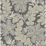 A-Street Prints Butterfield Grey Floral Wallpaper - SKU 2970-26143