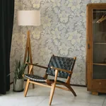 A-Street Prints Butterfield Light Grey Floral Wallpaper - SKU 2970-26142