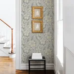 A-Street Prints Butterfield Light Grey Floral Wallpaper - SKU 2970-26142