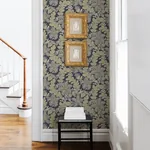 A-Street Prints Butterfield Navy Floral Wallpaper - SKU 2970-26141