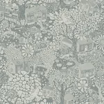 A-Street Prints Bygga Bo Blue Woodland Village Wallpaper - SKU 4111-63005