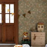 A-Street Prints Bygga Bo Butter Woodland Village Wallpaper - SKU 4111-63002