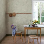 A-Street Prints Bygga Bo Seafoam Woodland Village Wallpaper - SKU 4111-63004