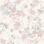 A-Street Prints Cabbage Rose Bow Pretty in Pink Ribbons & Roses Wallpaper - SKU AST4653