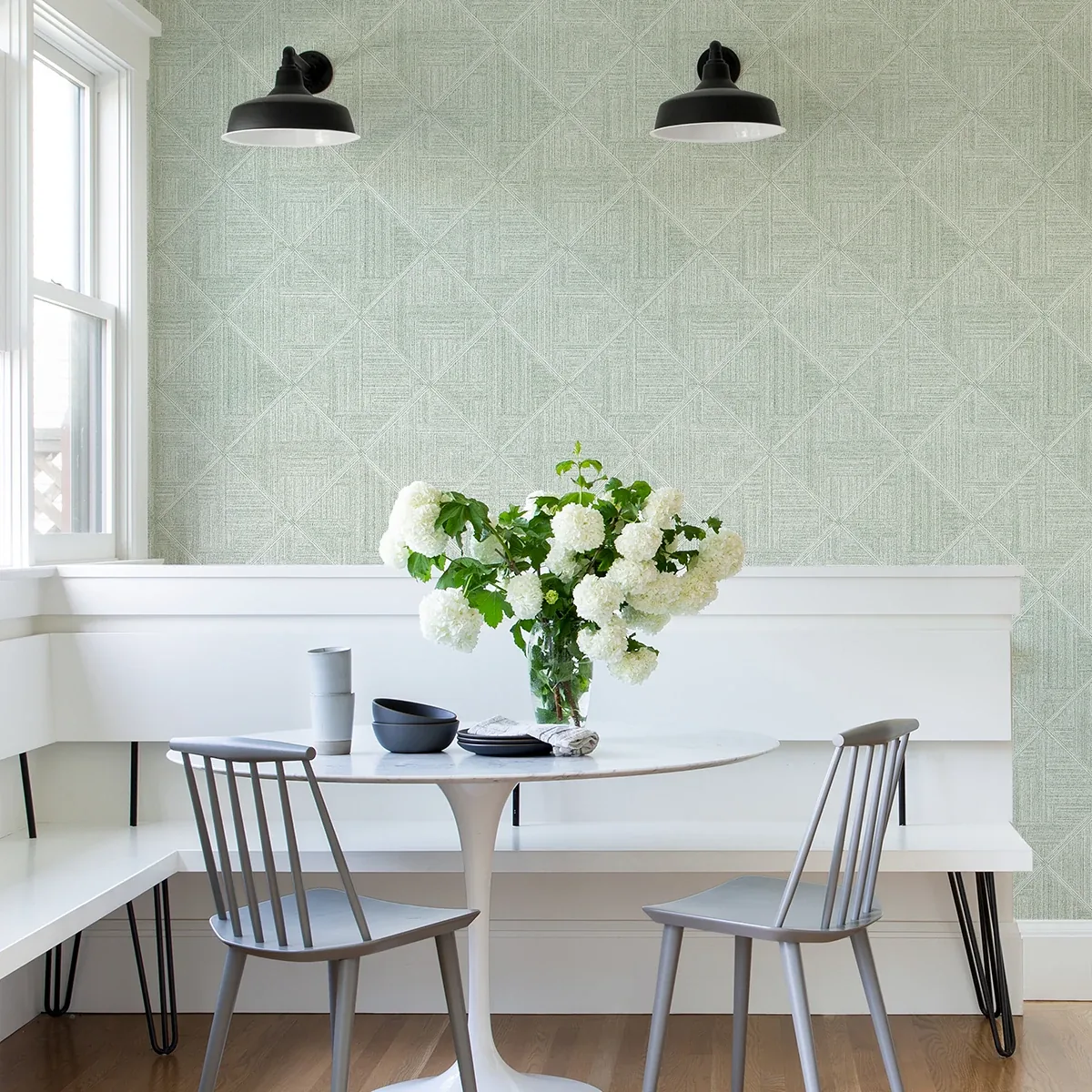 A-Street Prints Cade Green Geometric Wallpaper - SKU 2975-26211