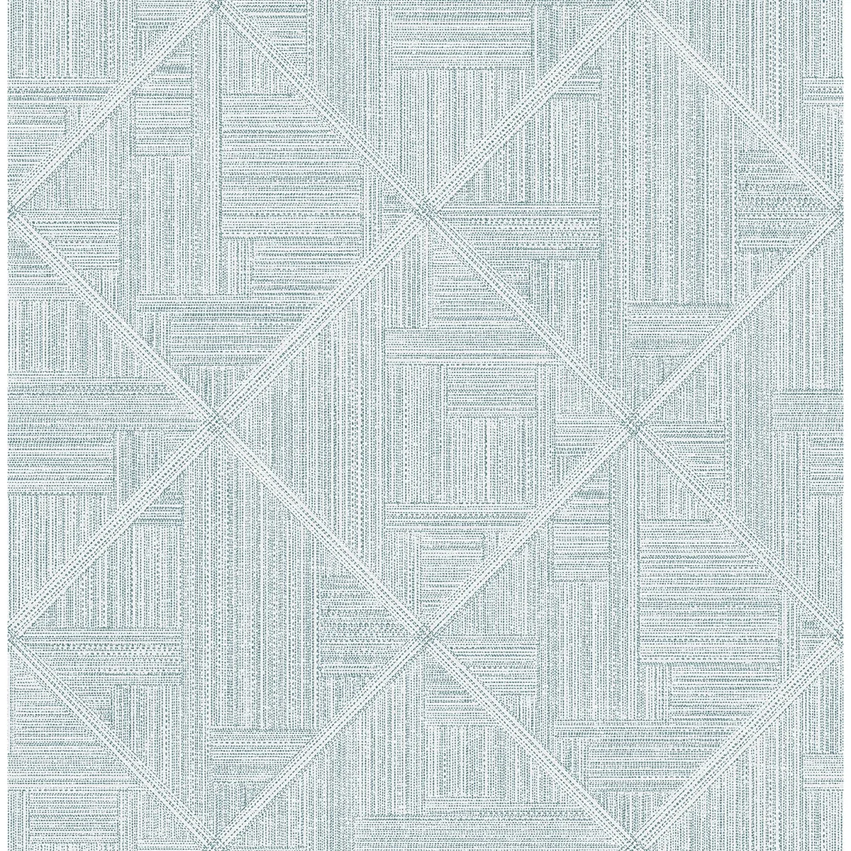 2975-26210 | Cade Teal Geometric Wallpaper
