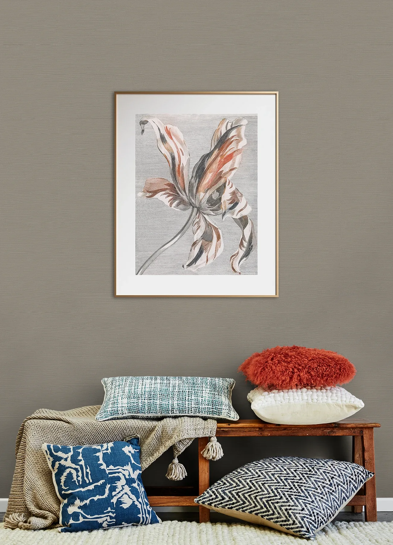 A-Street Prints Caihon Silver Sisal Grasscloth Wallpaper - SKU 2923-86116