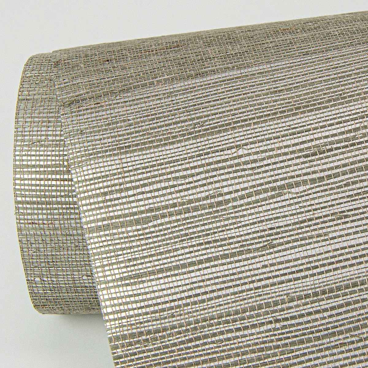 A-Street Prints Caihon Silver Sisal Grasscloth Wallpaper | Wallpaper Twins A-Street Prints Caihon Silver Sisal Grasscloth Wallpaper - SKU 2972-86116