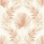 A-Street Prints Calla Rust Painted Palm Wallpaper - SKU 4121-26914