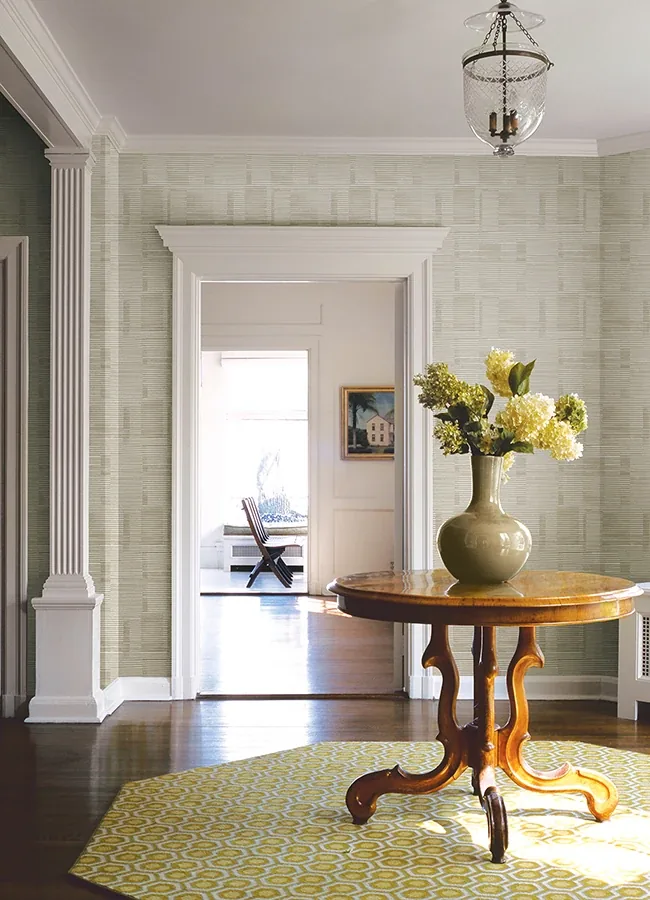 A-Street Prints Callaway Beige Woven Stripes Wallpaper - SKU 4074-26619