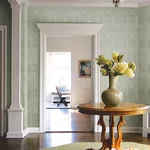 A-Street Prints Callaway Green Woven Stripes Wallpaper - SKU 4074-26621