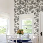 A-Street Prints Carmel Black Baroque Florals Wallpaper | Wallpaper Twins A-Street Prints Carmel Black Baroque Florals Wallpaper - SKU 2927-81600