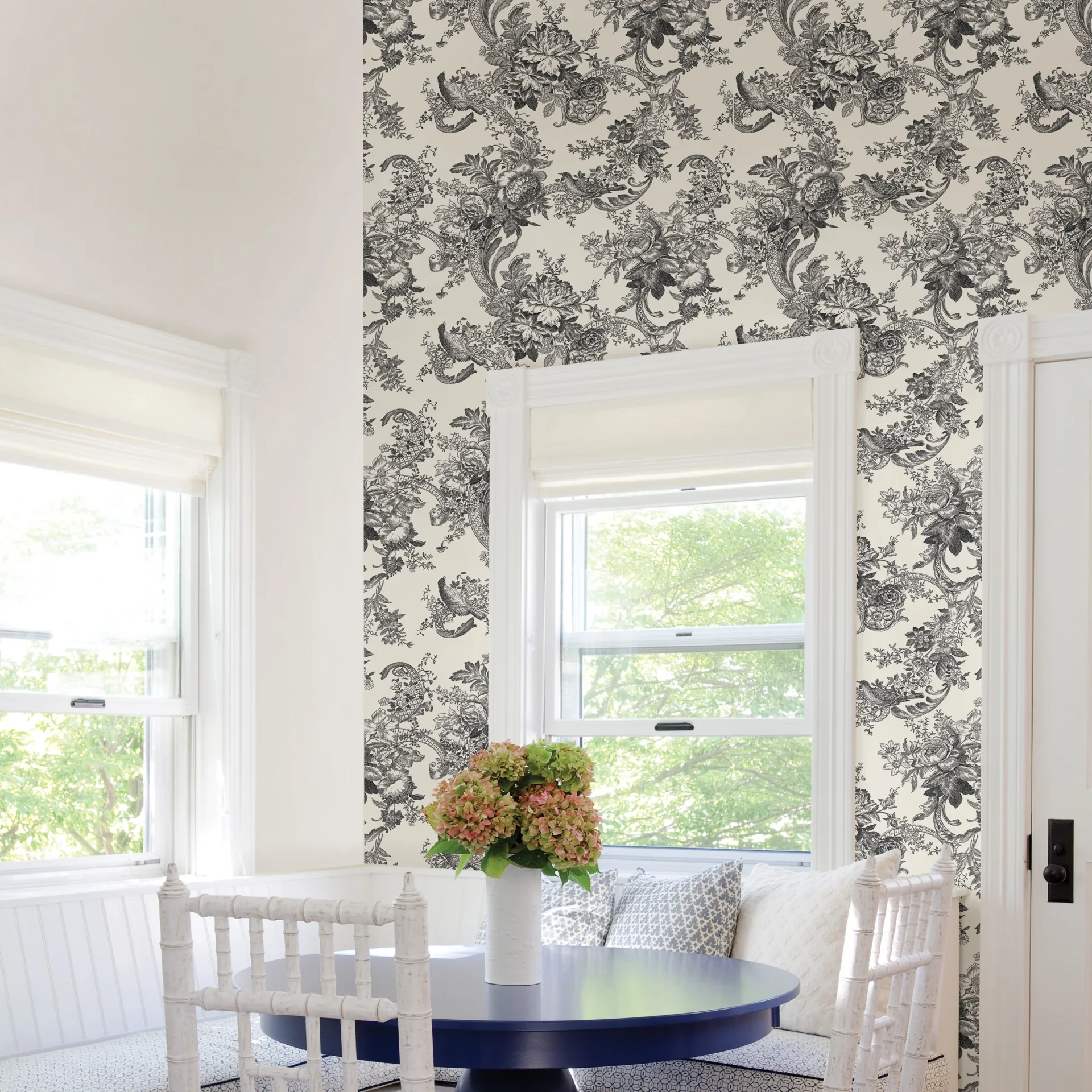 A-Street Prints Carmel Black Baroque Florals Wallpaper | Wallpaper Twins A-Street Prints Carmel Black Baroque Florals Wallpaper - SKU 2927-81600
