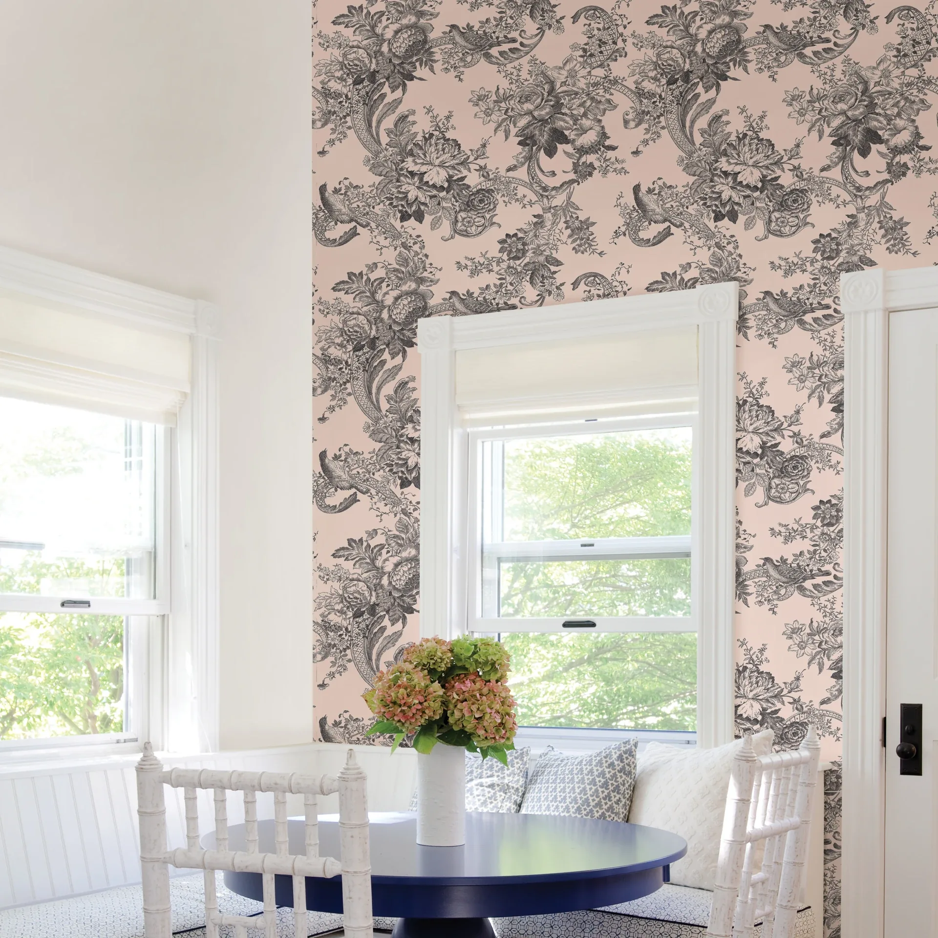 A-Street Prints Carmel Blush Baroque Florals Wallpaper - SKU 2927-81601