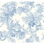 A-Street Prints Carmel Light Blue Baroque Florals Wallpaper - SKU 2927-81602
