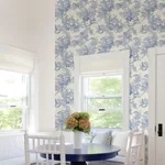A-Street Prints Carmel Light Blue Baroque Florals Wallpaper - SKU 2927-81602