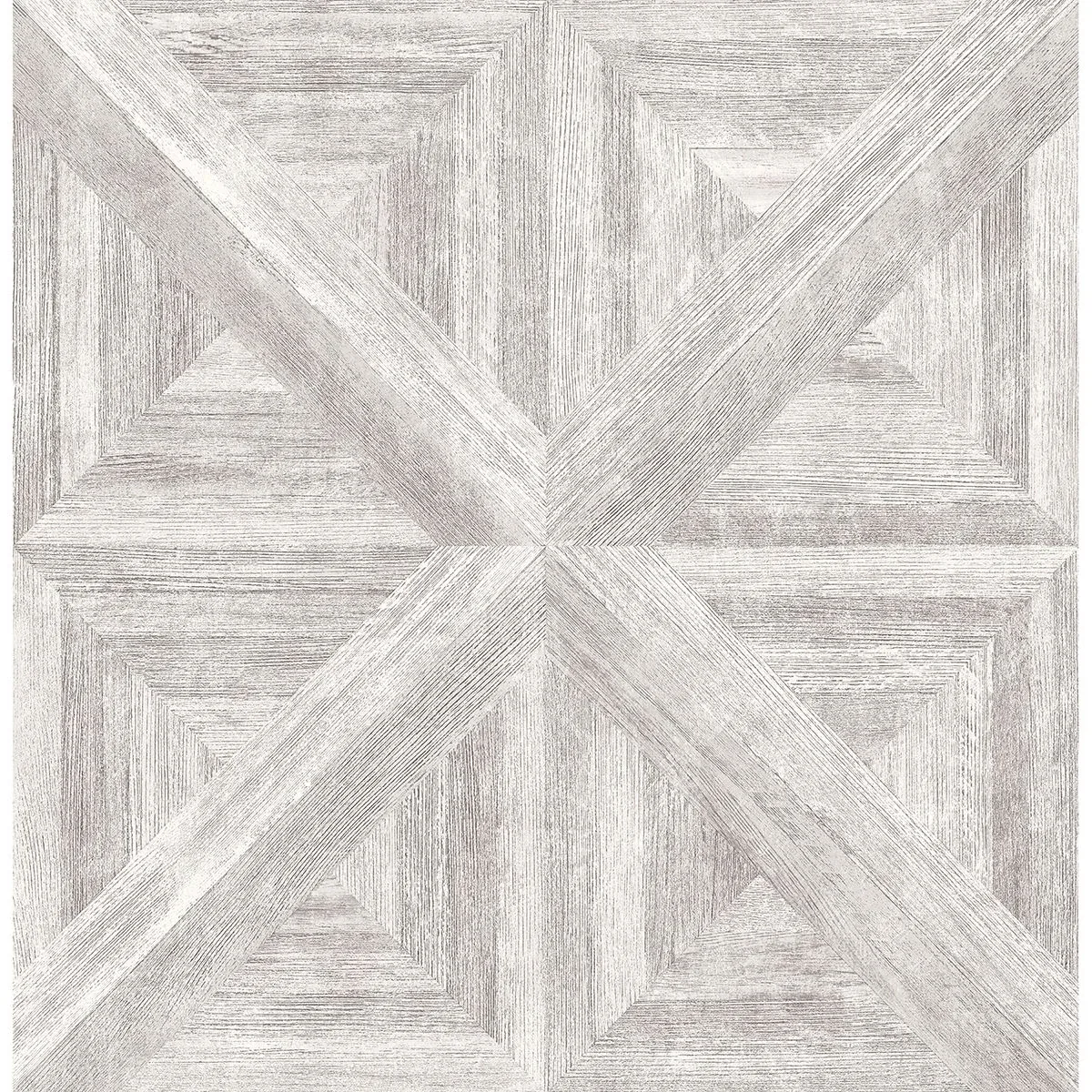 2922-24017 | Carriage White Geometric Wood Wallpaper