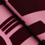 A-Street Prints Carter Burgundy Geometric Flock Wallpaper - SKU 4034-87380