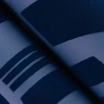 A-Street Prints Carter Indigo Geometric Flock Wallpaper - SKU 4034-87381