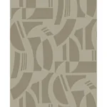 A-Street Prints Carter Light Brown Geometric Flock Wallpaper - SKU 4034-87383