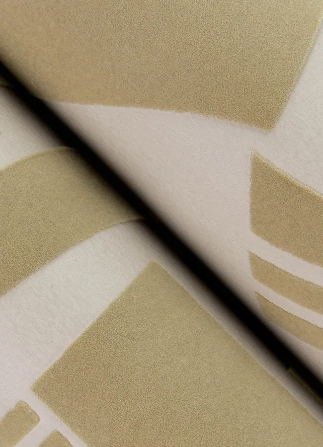 A-Street Prints Carter Light Brown Geometric Flock Wallpaper - SKU 4034-87383
