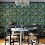 A-Street Prints Caspian Evergreen Jungle Prowl Wallpaper - SKU 4146-27251