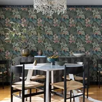 A-Street Prints Caspian Grey Jungle Prowl Wallpaper - SKU 4146-27250