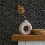 A-Street Prints Cassie Gold Petite Polka Wallpaper - SKU 4135-27306