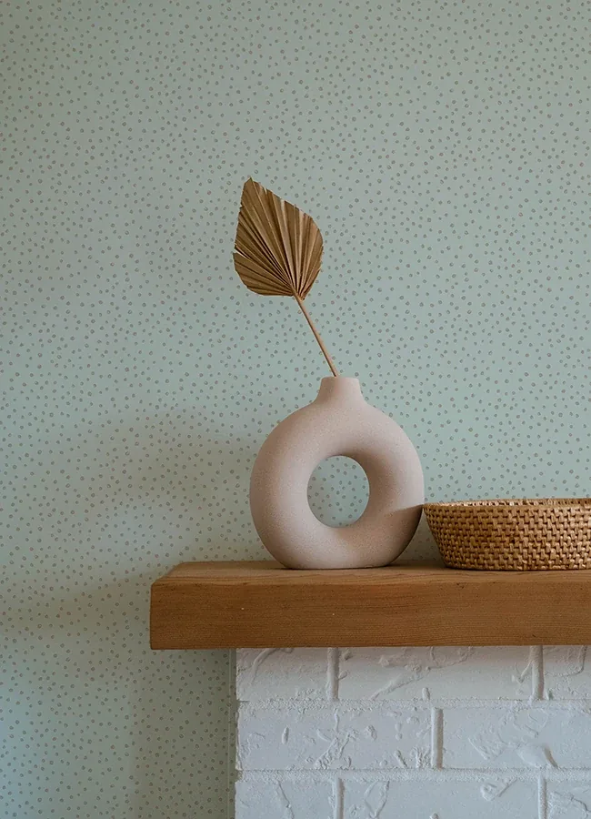 A-Street Prints Cassie Light Blue Petite Polka Wallpaper - SKU 4135-27305