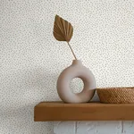 A-Street Prints Cassie White Petite Polka Wallpaper - SKU 4135-27303