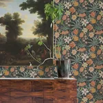 A-Street Prints Cecilia Black Tulip and Daffodil Wallpaper | Wallpaper Twins A-Street Prints Cecilia Black Tulip and Daffodil Wallpaper - SKU 4143-34031