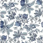 A-Street Prints Cecilia Blue Fruit Wallpaper | Wallpaper Twins A-Street Prints Cecilia Blue Fruit Wallpaper - SKU 4120-26811