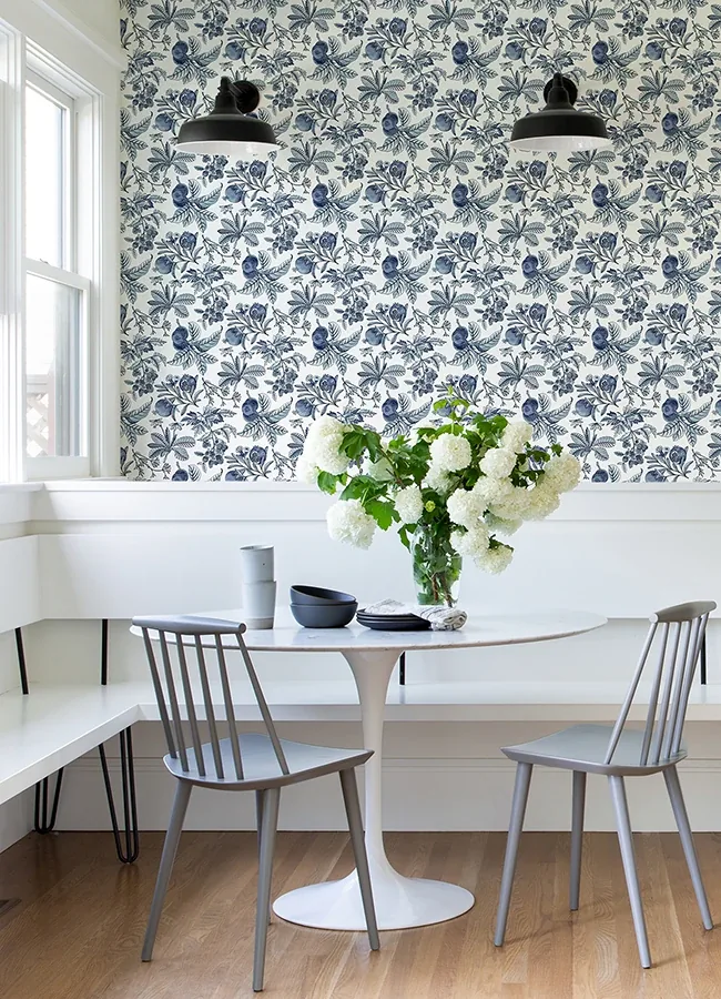 A-Street Prints Cecilia Blue Fruit Wallpaper | Wallpaper Twins A-Street Prints Cecilia Blue Fruit Wallpaper - SKU 4120-26811