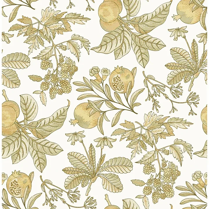 4120-26813 | Cecilia Honey Fruit Wallpaper