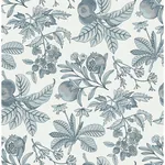 A-Street Prints Cecilia Light Blue Fruit Wallpaper | Wallpaper Twins A-Street Prints Cecilia Light Blue Fruit Wallpaper - SKU 4120-26814