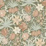 A-Street Prints Cecilia Moss Tulip and Daffodil Wallpaper | Wallpaper Twins A-Street Prints Cecilia Moss Tulip and Daffodil Wallpaper - SKU 4143-34029