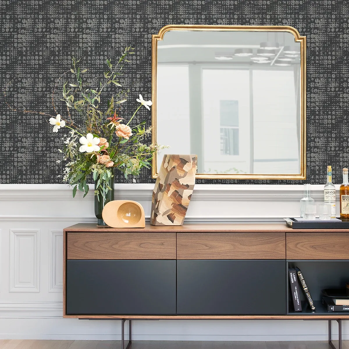 A-Street Prints Celeste Silver Geometric Wallpaper - SKU 4019-86409