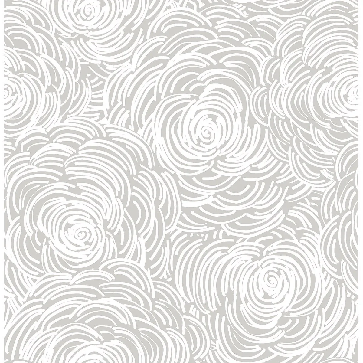 A-Street Prints Celestial Grey Floral Wallpaper - SKU 2716-23832