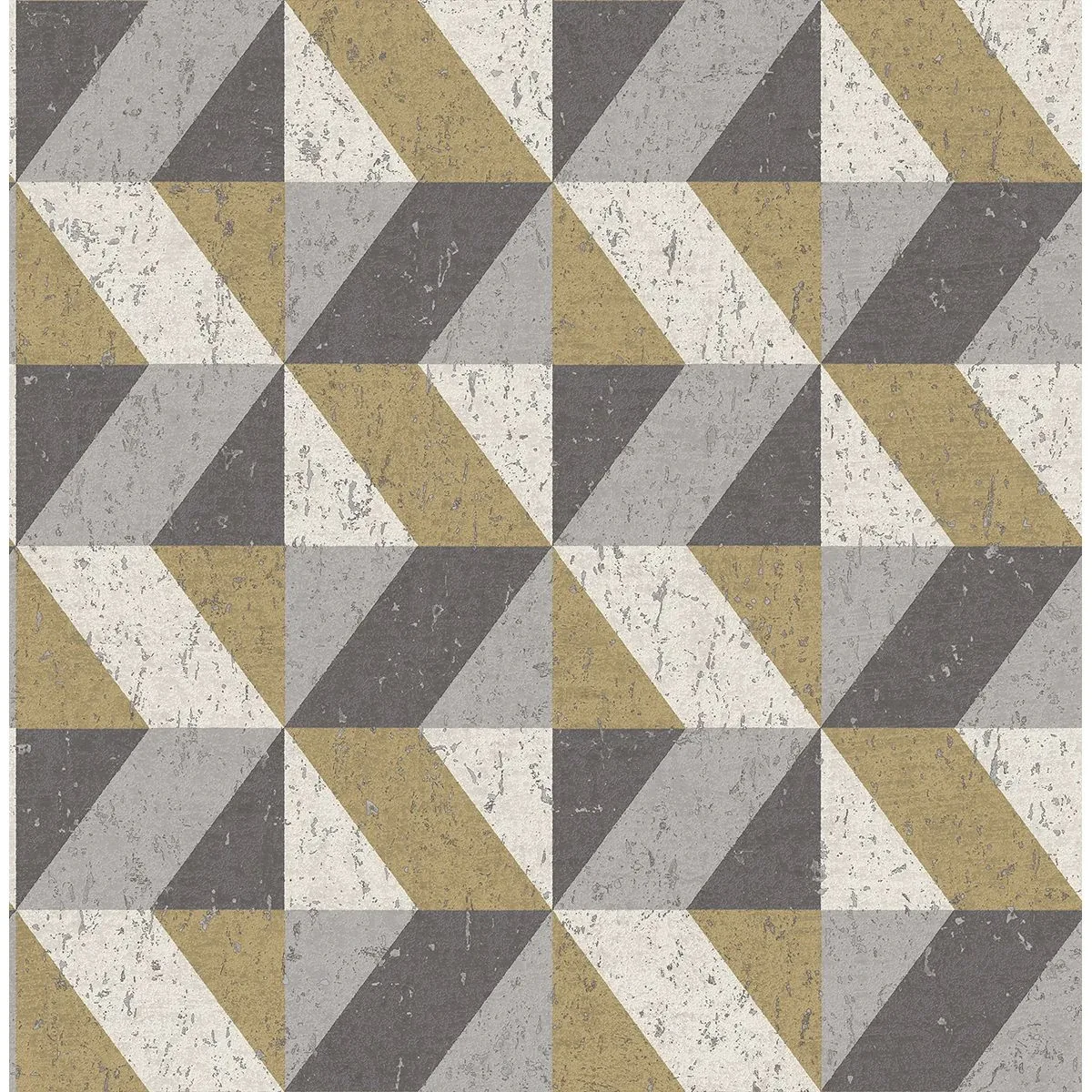 2908-25311 | Cerium Metallic Concrete Geometric Wallpaper