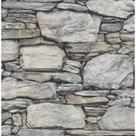 A-Street Prints Cesar Grey Stone Wall Wallpaper | Wallpaper Twins A-Street Prints Cesar Grey Stone Wall Wallpaper - SKU 2922-22304